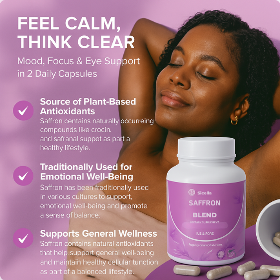 Saffron Supplement - Mental Clarity, Digestion, Positive Mood