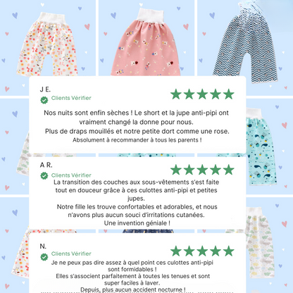 SafeNuit™ – Pantalon anti-pipi réutilisables