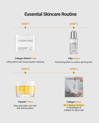 Glazed skin collagen