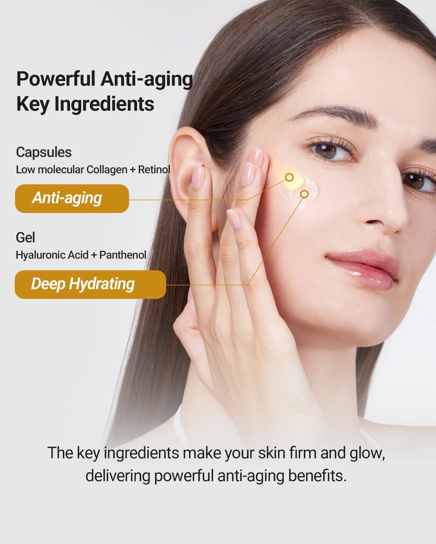 Glazed skin collagen