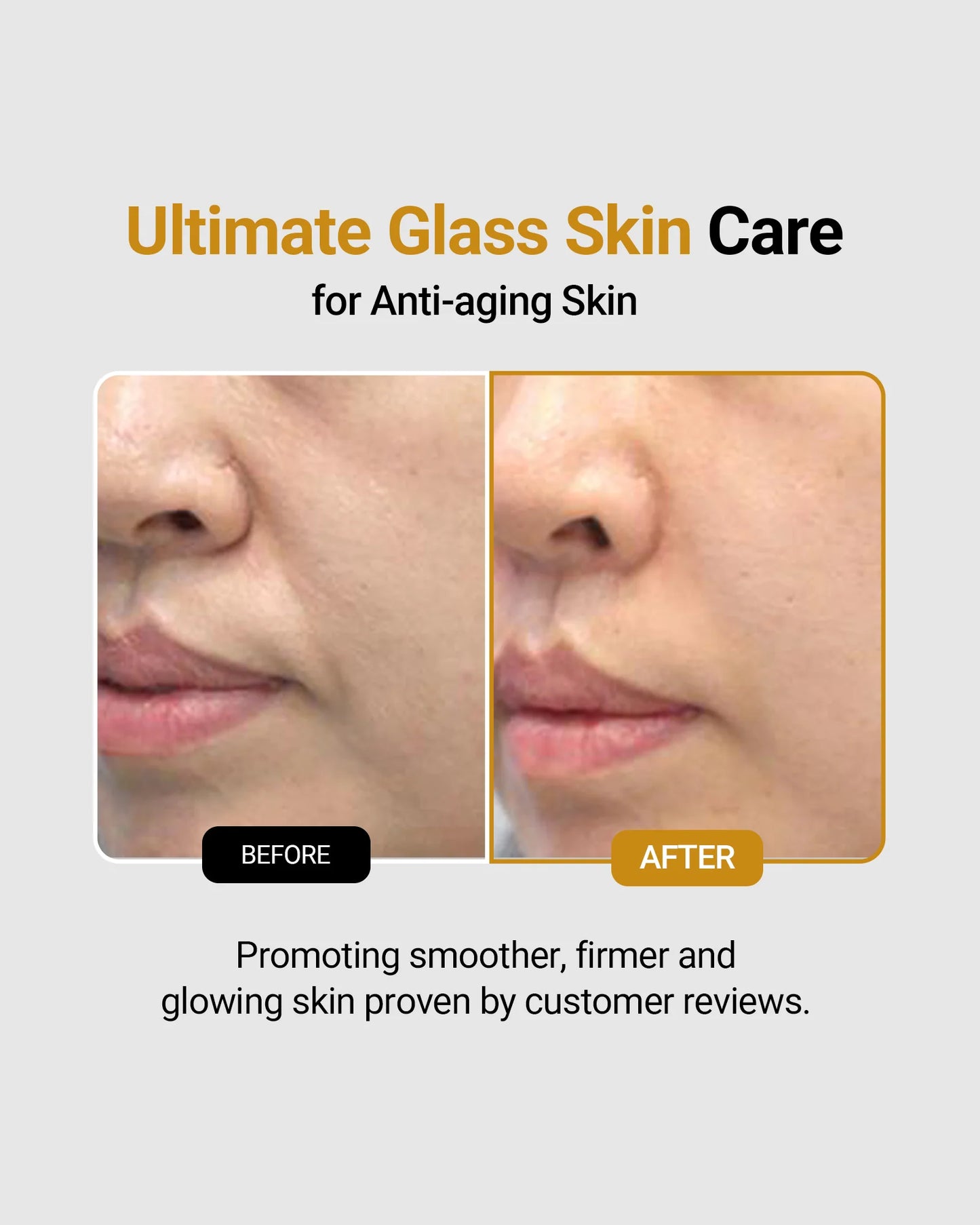 Glazed skin collagen