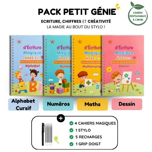 Cahiers Magiques | Améliorez l'écriture de votre enfant en 14 jours